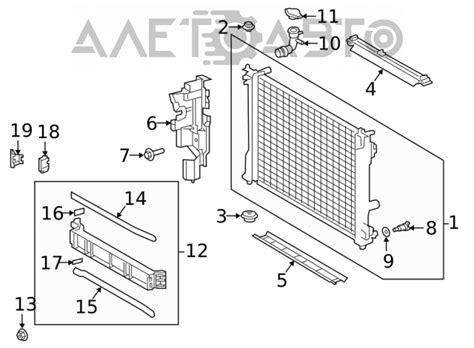 Горловина радиатора Toyota Rav4 19-24 16897F0040 артикул 583028 ...
