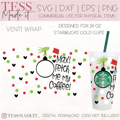 Grinch Svg Grinch Starbucks Cup Svg Starbucks Svg Tess Made It