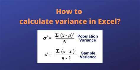 How To Calculate Variance In Excel Quickexcel | Hot Sex Picture