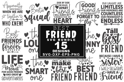 Best Friend SVG Bundle By Teewinkle TheHungryJPEG