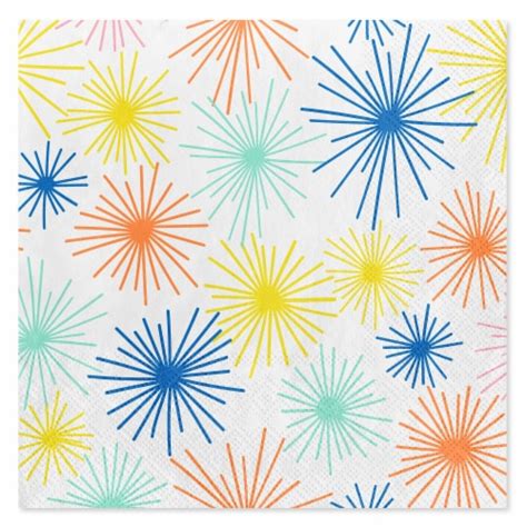 American Greetings Lunch Napkins Colorful Fireworks 20 Ct Fred Meyer