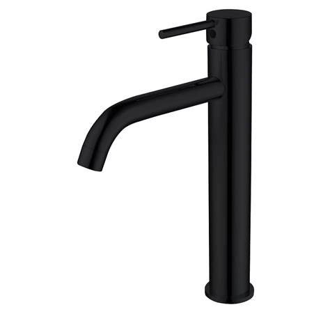 High Basin Mixer Empolo Black Matte Curved Nose M A Mb Merlons