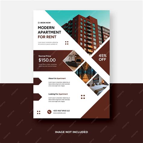 Premium Psd Apartment Flyer Template Design A4