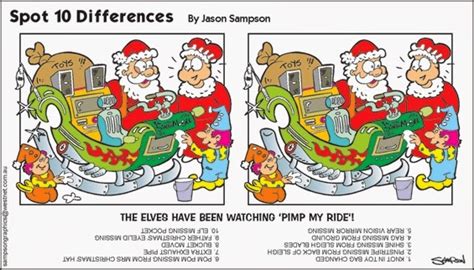 Free Christmas Spot The Difference