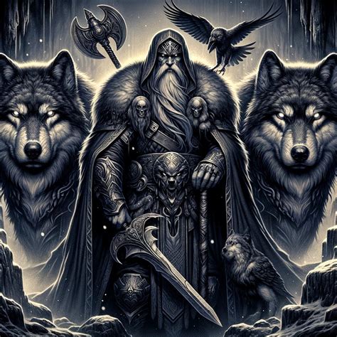 Geri And Freki Odin S Loyal Wolves Mythicalcreatures Info