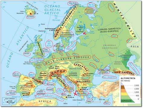 Mapa Do Relevo Da Europa REVOEDUCA