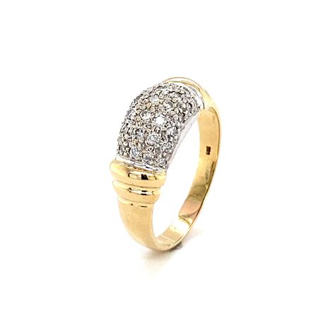 Ring Bicolor Mit Brillanten Ha