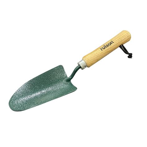 Carbon Steel Hand Trowel 82531 Heavy Duty With Wooden Handle And