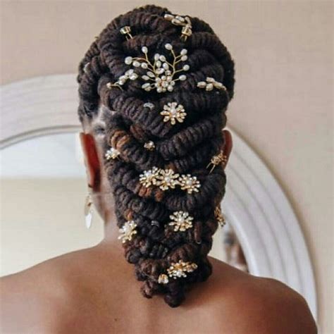 Bridal Loc Style Natural Hair Wedding Natural Wedding Hairstyles Dreadlock Wedding Hairstyles