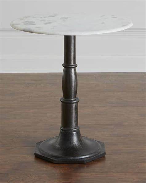 Micah Marble Top Side Table Neiman Marcus