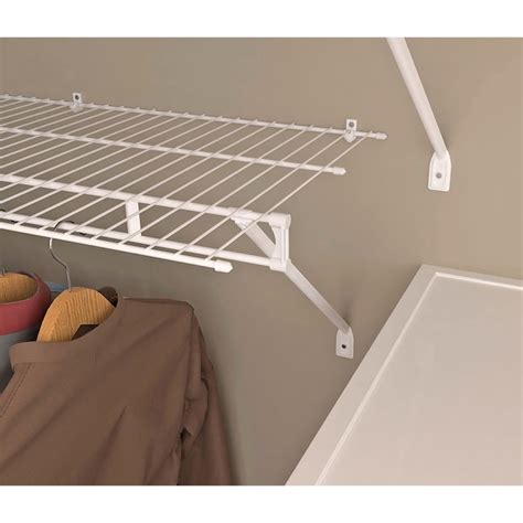 Closetmaid 16 In White Wire Shelf Bracket 56607 At