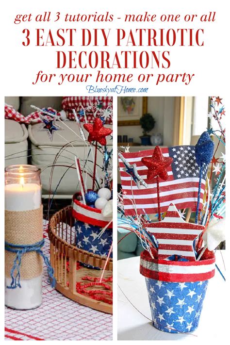 Easy Diy Patriotic Outdoor Decorations Bluesky At Home