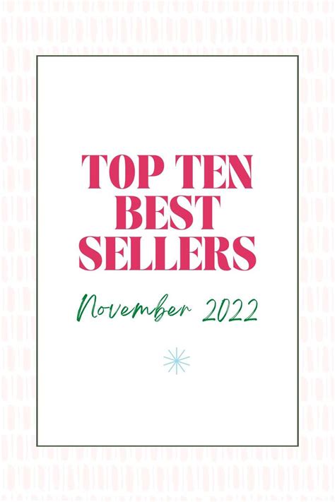 Top Ten Best Sellers November Cyndi Spivey