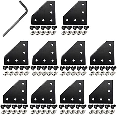 Amazon Boeray 10pcs 2020 Corner Bracket Plate Anodised L Shape 5