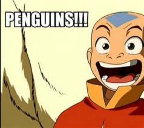 An Image Of A Cartoon Character With The Words Penguinins On Its Face