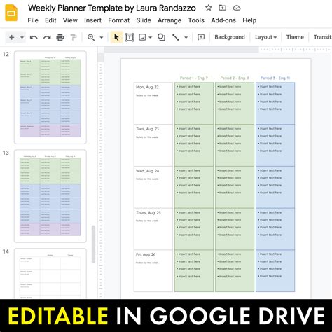 Free Editable Weekly Lesson Planner Template Curriculum Planner All