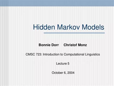 Ppt Hidden Markov Models Powerpoint Presentation Free Download Id160170