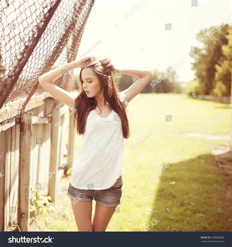 Beautiful Sexy Brunette Stock Photo 149059826 Shutterstock