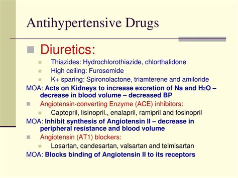 Ppt Antihypertensive Drugs Powerpoint Presentation Free Download