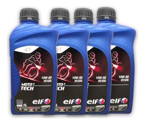 Aceite T W Sintetico Elf Moto Tech Litros Env O Gratis