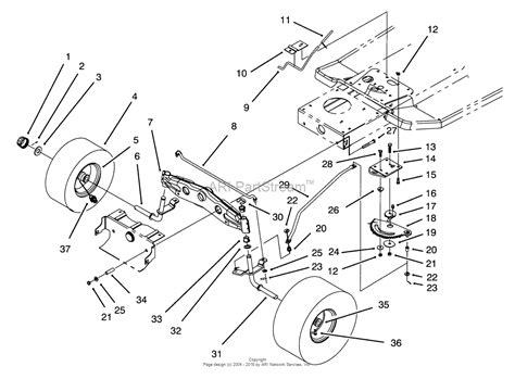 Toro 71202 12 38xl Lawn Tractor 1993 Sn 3900001 3999999 Parts Diagram For Front Axle Assembly