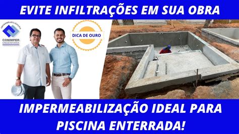 IMPERMEABILIZAÇÃO IDEAL PARA PISCINA ENTERRADA DICA DA CONIMPER 36