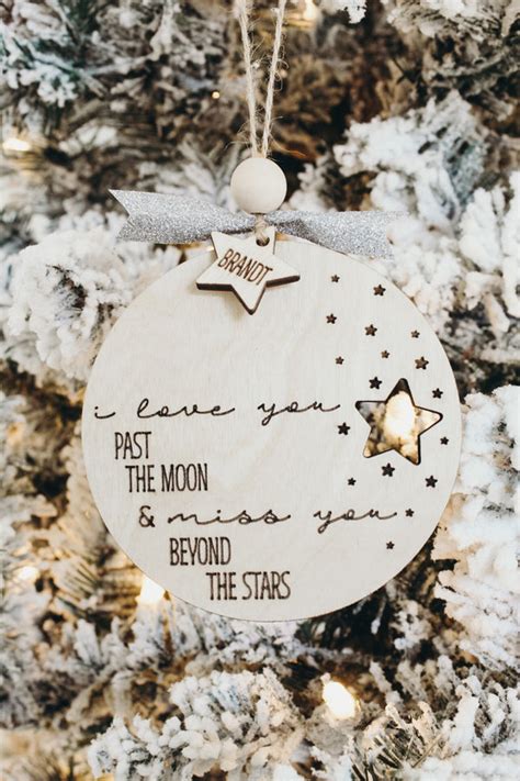 Customizable Memorial I Love You Past The Moon And Miss You Beyond Th