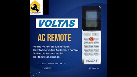 Voltas Ac Remote Full Functionhow To Use Ac Voltas Ac Remote Voltas