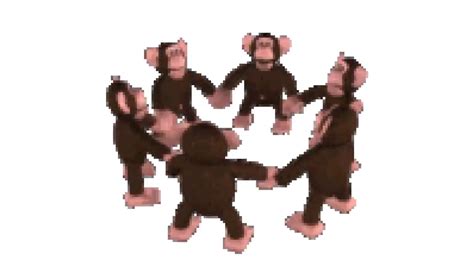 happy monkey circle Blank Template - Imgflip