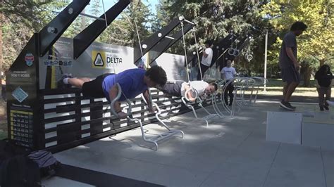 San Joaquin Delta College Unveils Fitness Court Abc