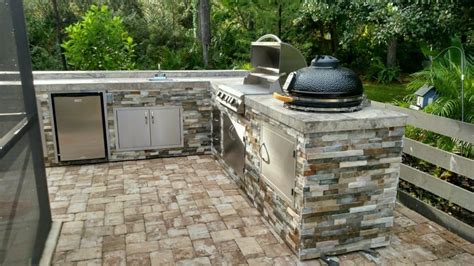 40 Big Green Egg Outdoor Kitchen Ideas Built In And Island Designs