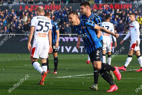 Atalantas Rafael Toloi Jubilates After Scoring Editorial Stock Photo