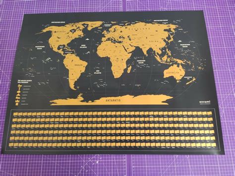 Envami Scratch Off Map Of The World Landkarte