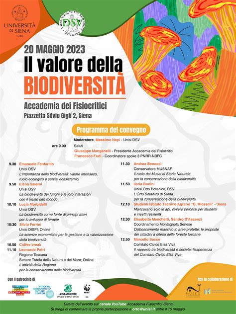 Accademia Dei Fisiocritici Convegno Sul Valore Della Biodiversit