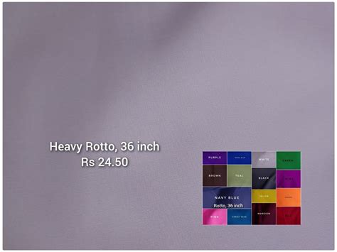 Plain Solids Rotto Polyster Fabric 36 Inch For Garment Polyester