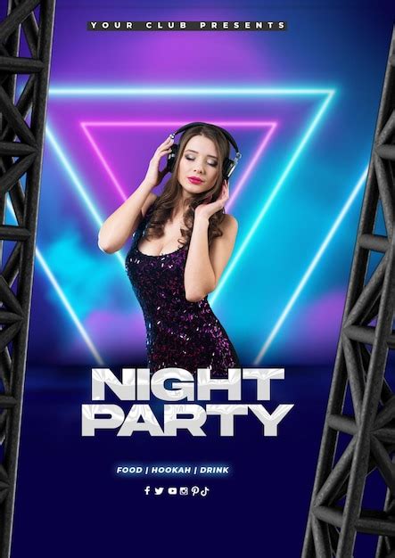 premium psd party poster