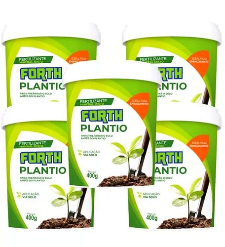 Kit 5 Fertilizantes Adubo Forth Plantio 400g Enraizamento