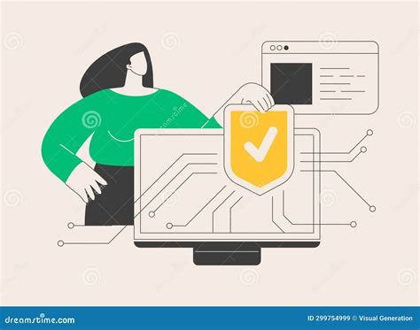 Data Protection Abstract Concept Vector Illustration Stock Illustration Illustration Of