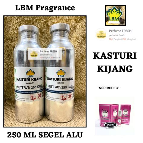 Jual Bibit Parfum Murni Kasturi Kijang Packing Ml Segel Alumunium