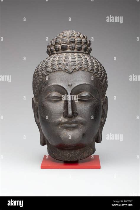 Head Of Buddha Kushan Period 2nd 3rd Century Ancient Region Of