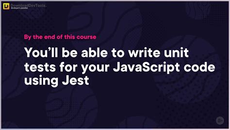 Javascript Unit Testing With Jest Gabriel Mcneilly