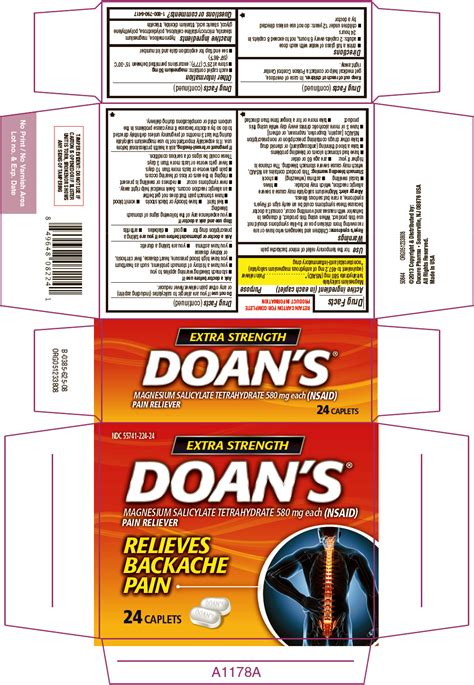 Dailymed Doans Extra Strength Magnesium Salicylate Tablet