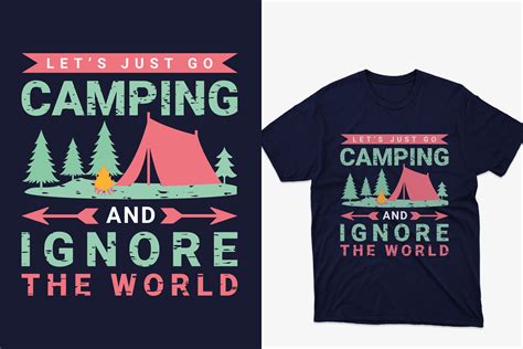 Lets Go Camping Travel T Shirt Design Graphic By Masum Bhuiyan