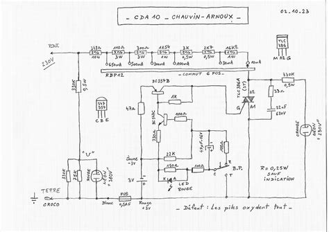 Schéma CDA 10 Chauvin Arnoux Technique Forum Retrotechnique