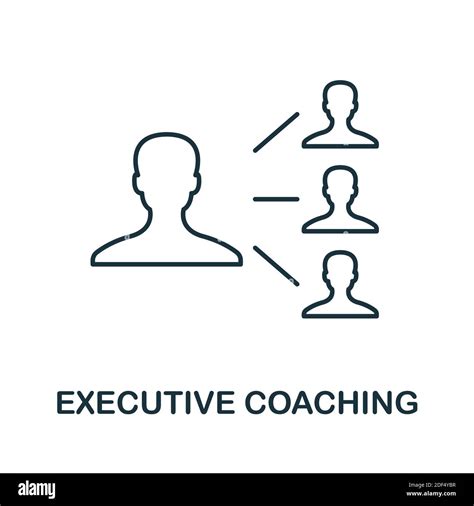 Executive Coaching Icon Line Style Element From Community Management