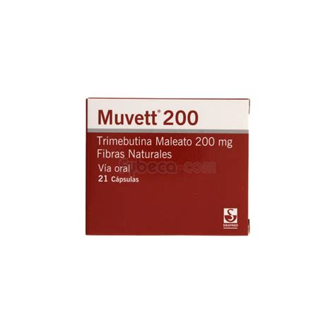 Muvett Caps 200 Mg C 21 Suelta Fybeca