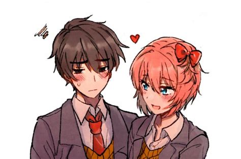 Sayori And Mc Illustrations De Personnages Référence Artistique