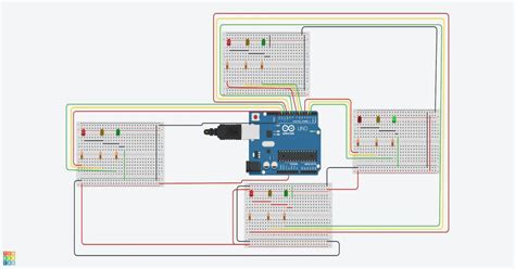 Traffic Light Control Project Using Arduino Geeksforgeeks