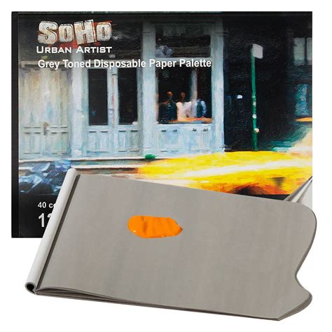 Soho Urban Artist Grey Toned Disposable Palette Pad X Sheets