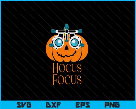 Hocus Focus Optometry Halloween Optometrist Eye Doctor SVG PNG Files